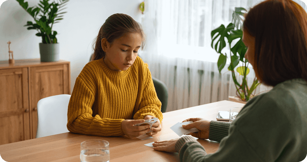 Focused connection calm presence