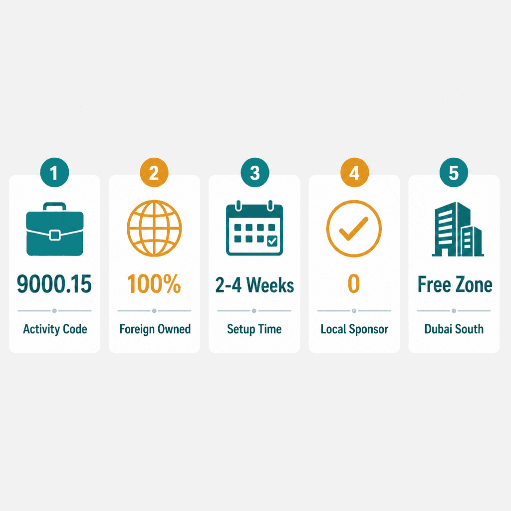 Infographic: How to Get a Art consulting Business License in Dubai