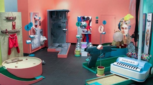 art installation at a gallery