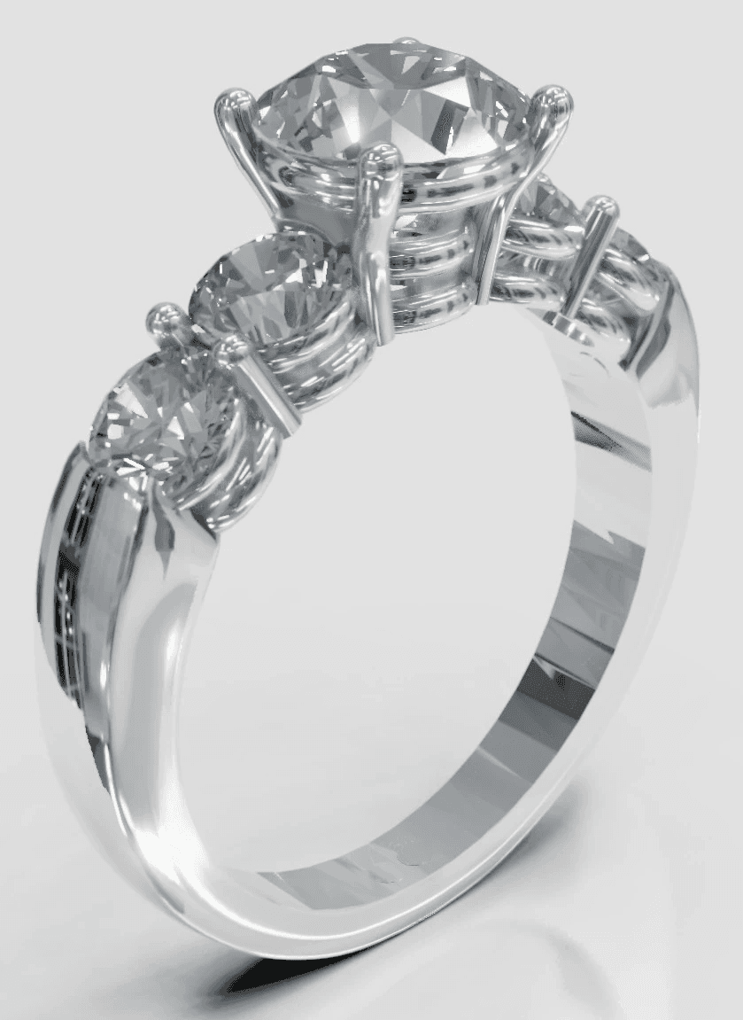 Sarah Style - Five Stone - $3,200 (with side diamonds)
