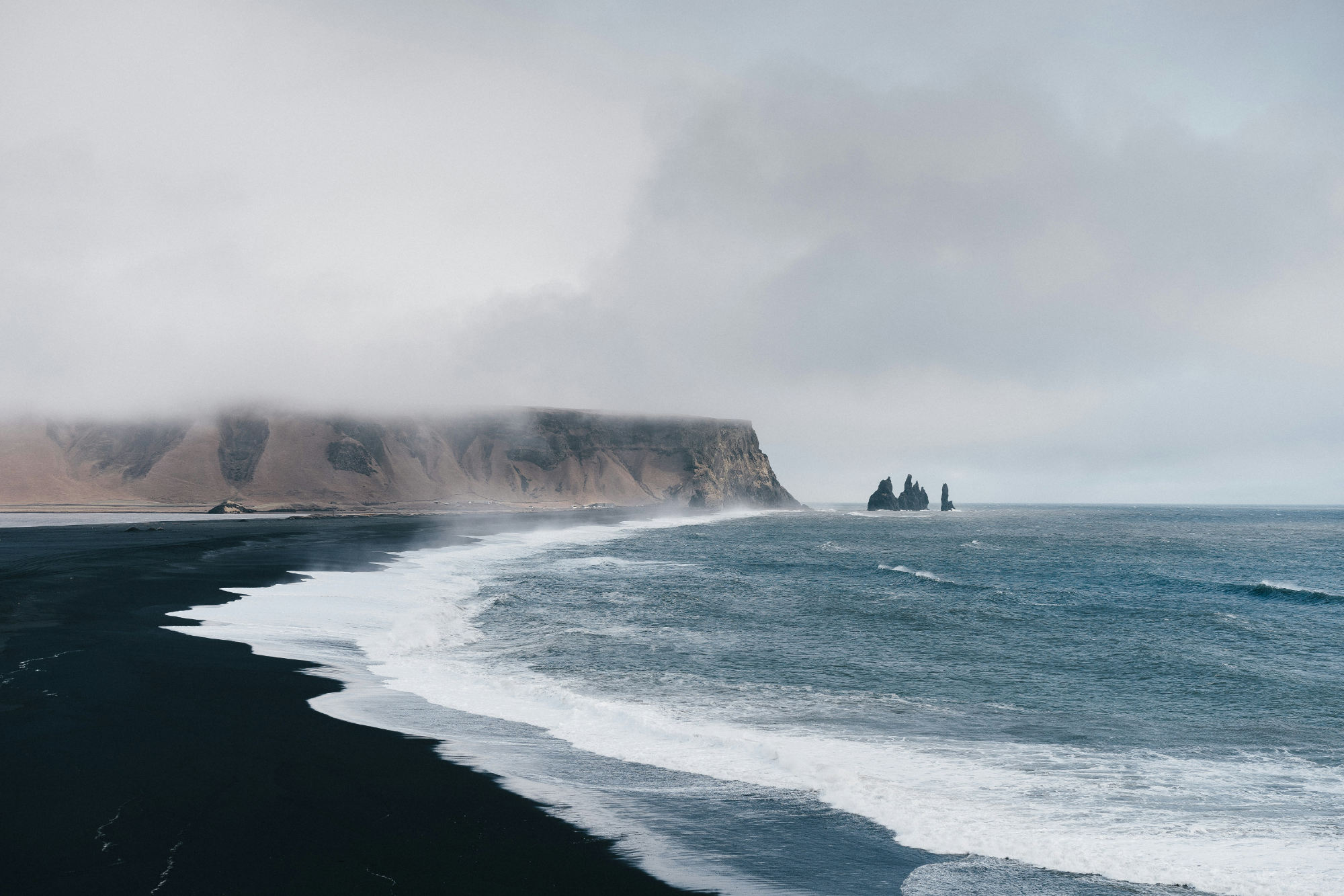A Foggy morning on the beach