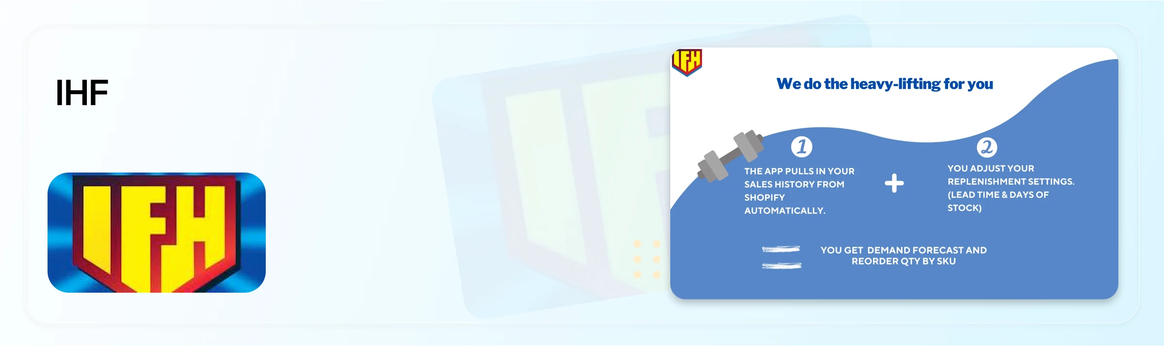 IFH forecasting tool