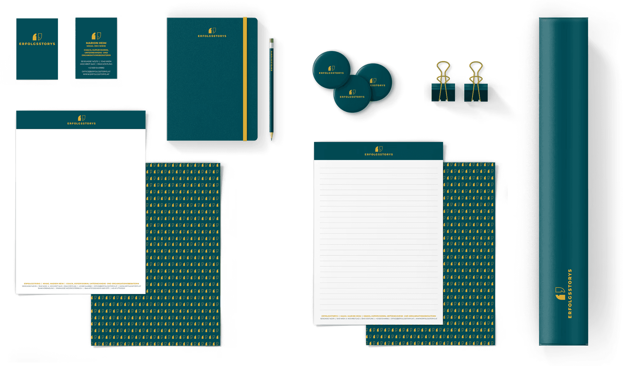 Geschäftsausstattung und Werbemittel