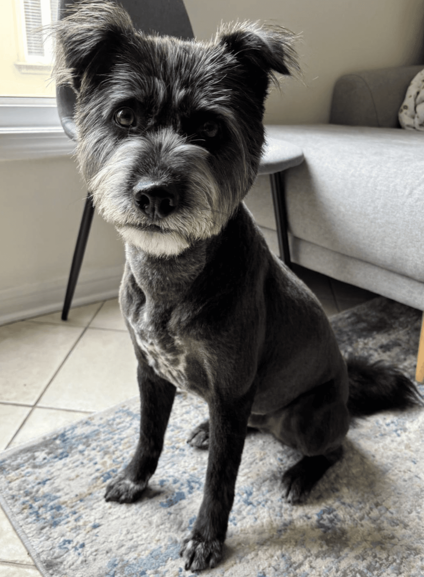 Three people in conversation with warm lighting, including a person wearing a hat and another person wrapped in what appears to be a textured shawl or sweater.