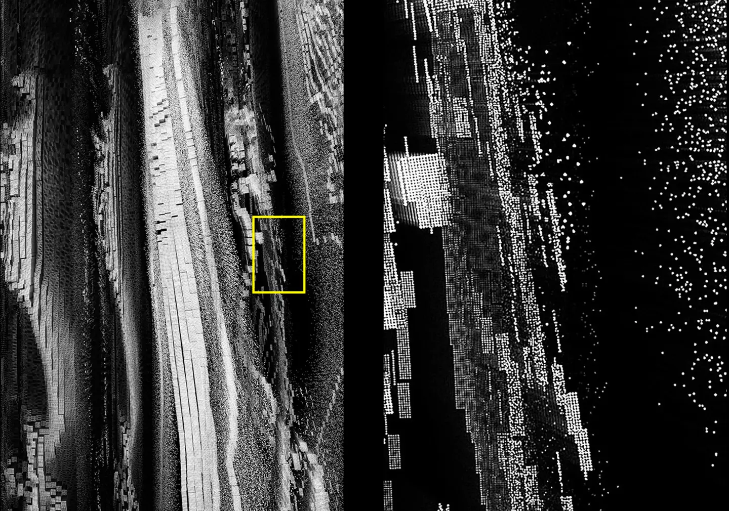 Detailed anomaly digital glitch textures showing distorted VHS signal effects and high resolution digital grain