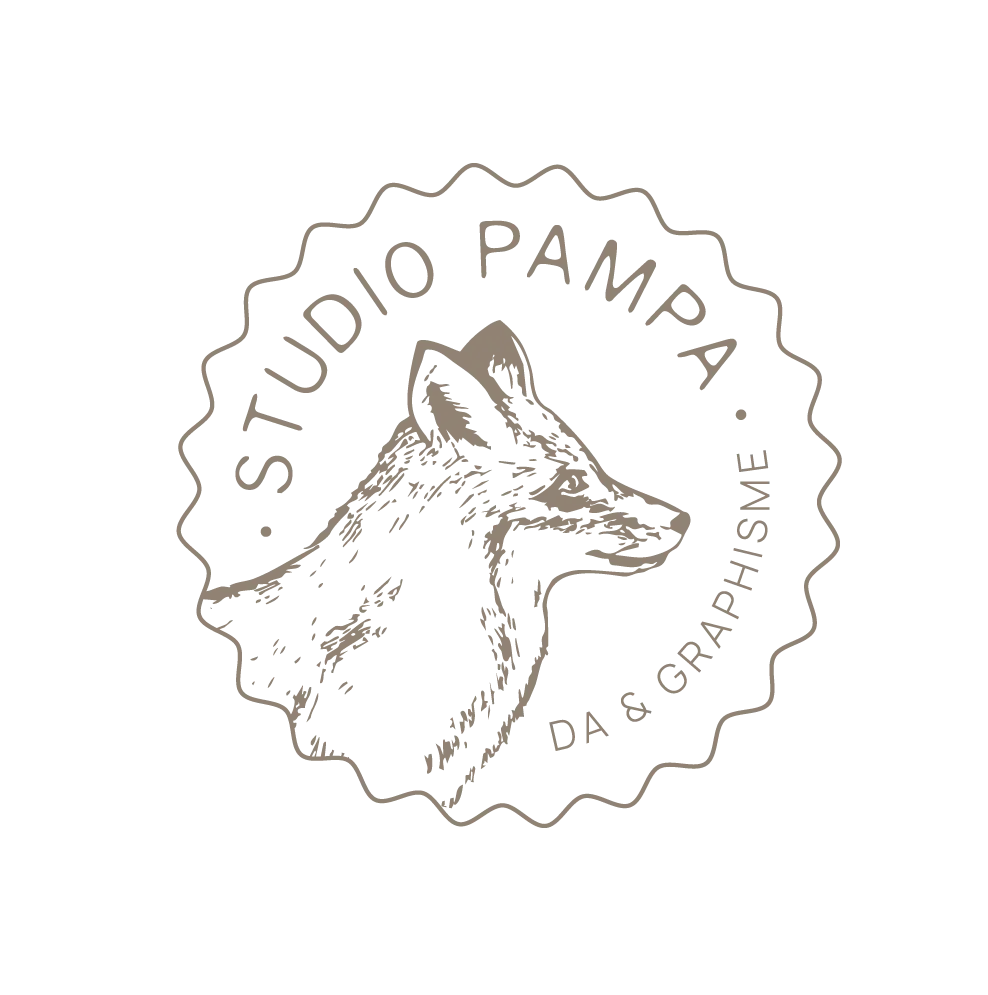 Logo tampon tête de renard