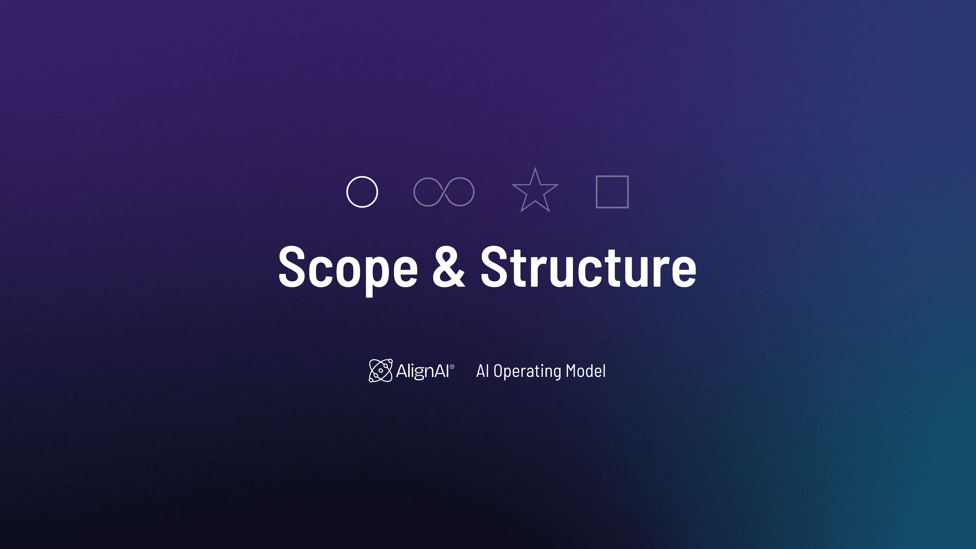 How to Define Scope & Structure in Your AI Operating Model | AlignAI Workbook
