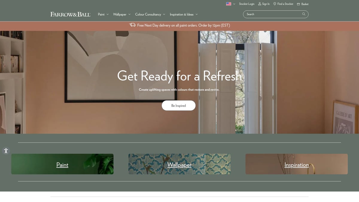 12 Inspiring Ecom Websites to Watch in 2026 - Farrow & Ball