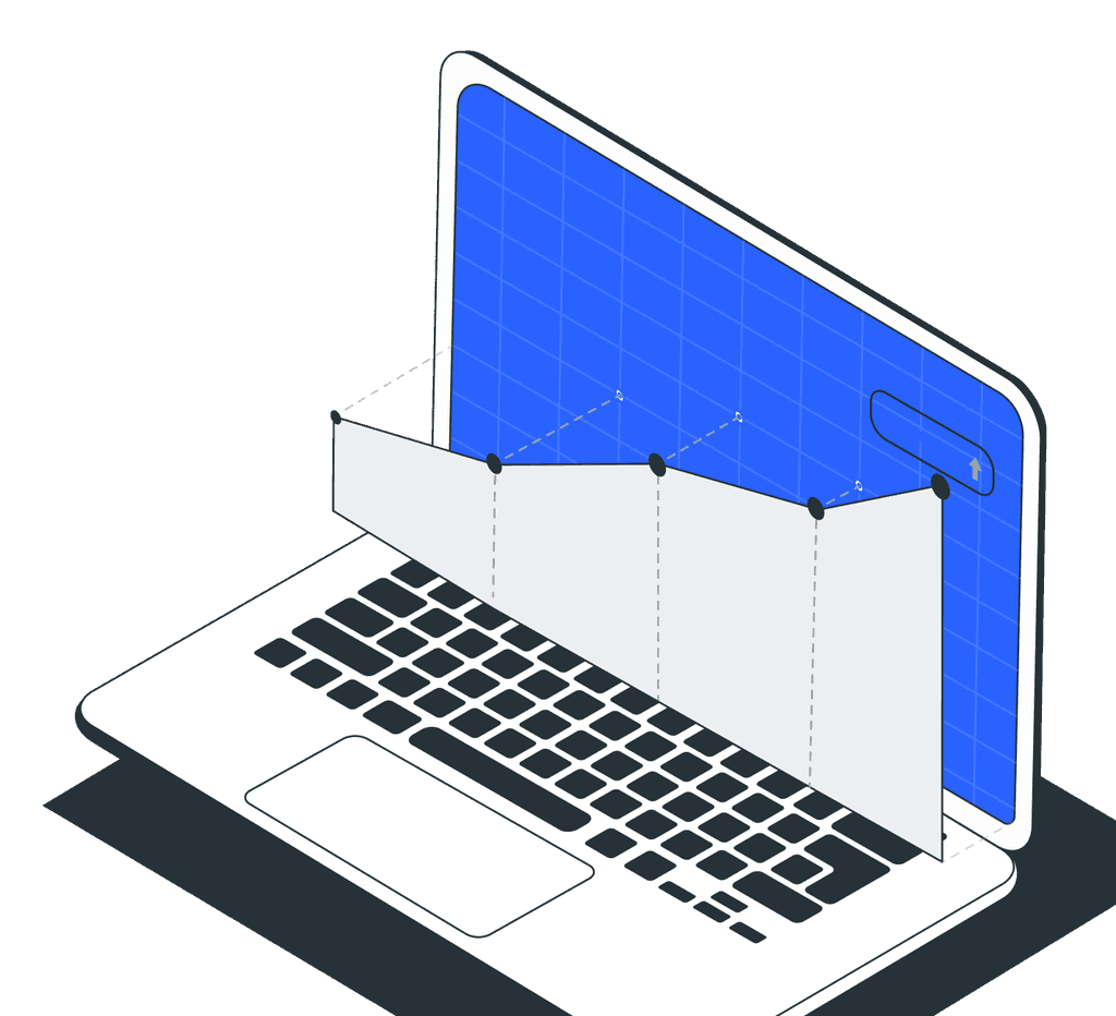 Illustration showing Investments feature of income tax app by Quicko