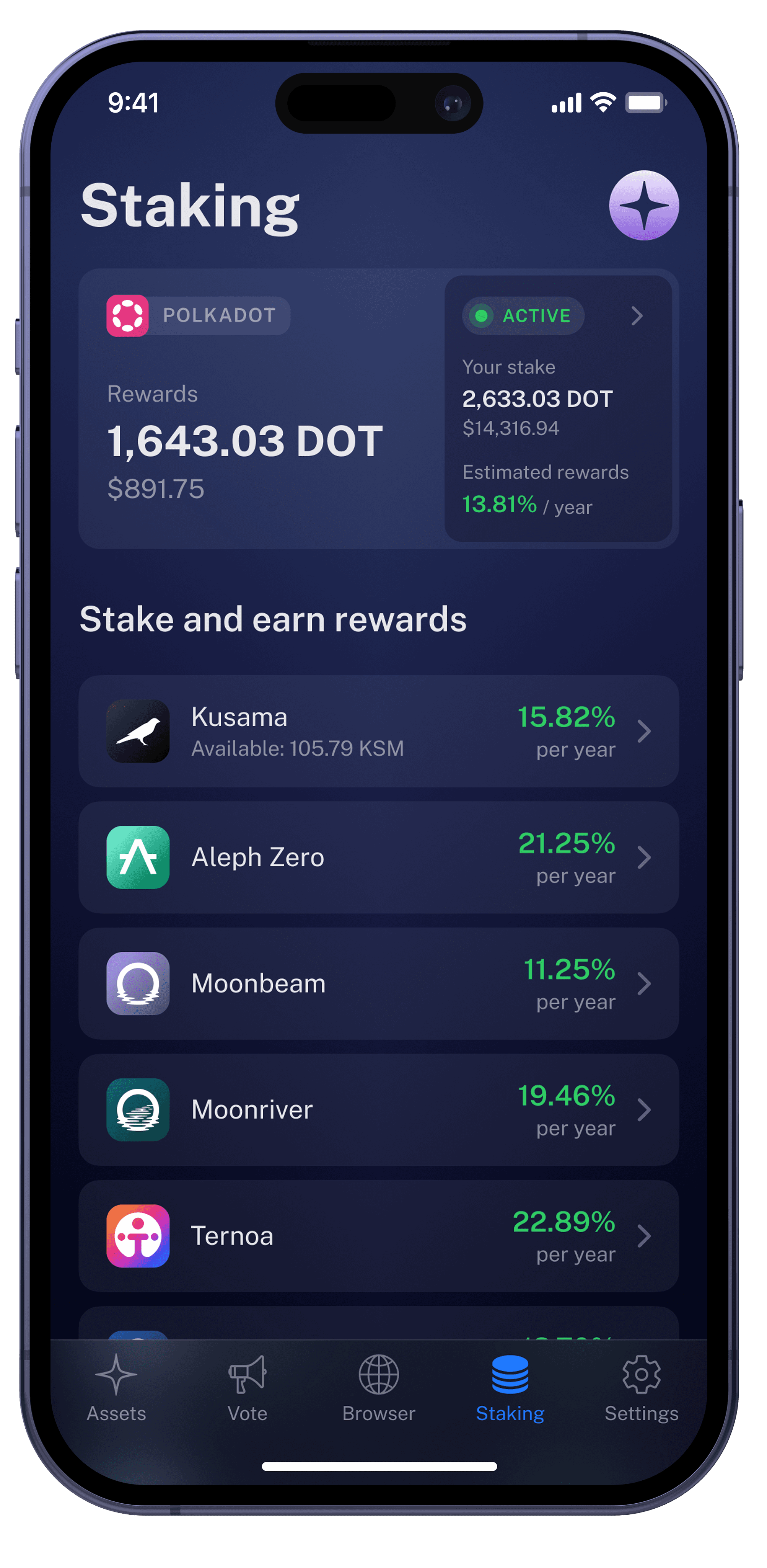 Polkadot DOT Wallet Crypto