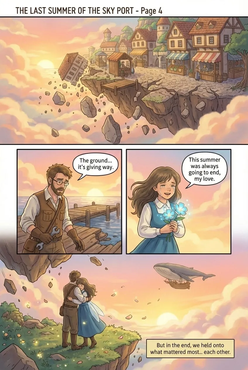 the page 4 of the comic book