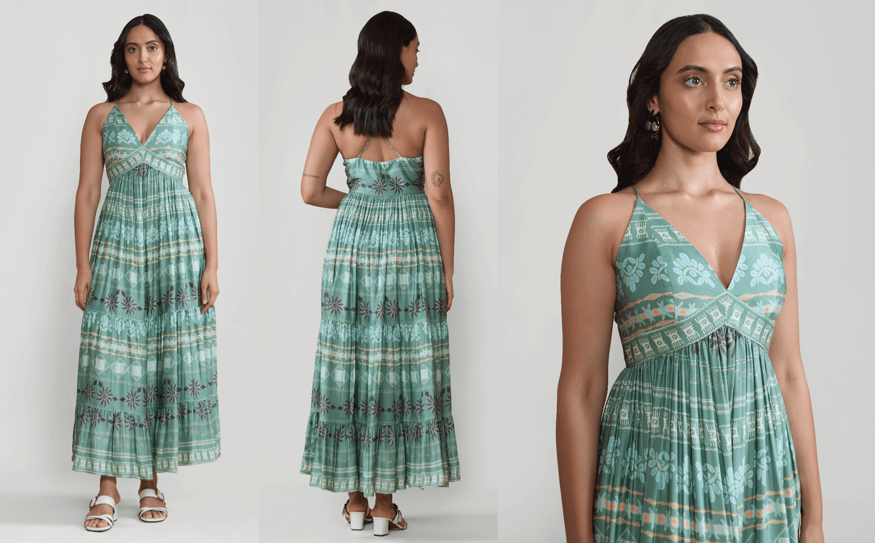 Laptop displaying website on wooden table