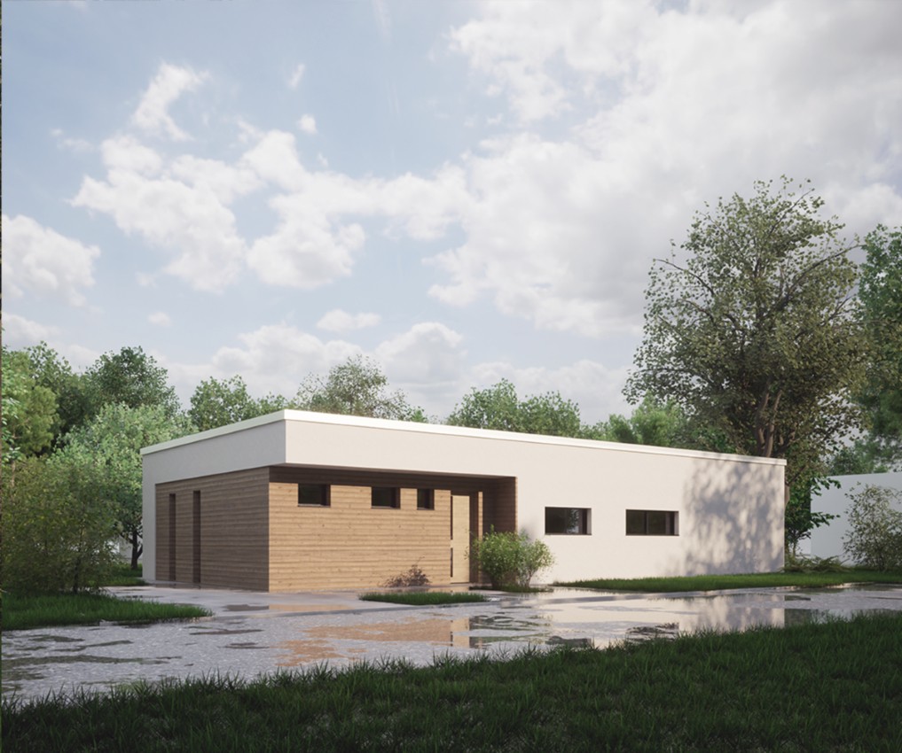 családi ház minimalista