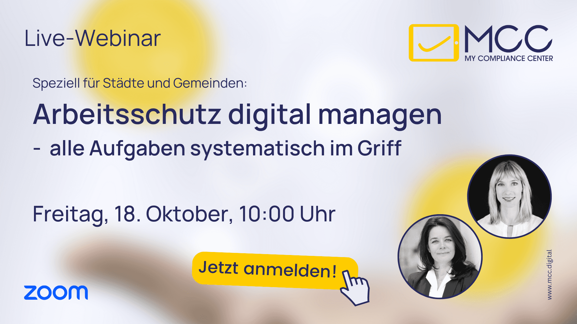 Live-Webinar speziell für Gemeinden: Arbeitsschutz digital managen - alle Aufgaben systematisch im Griff!