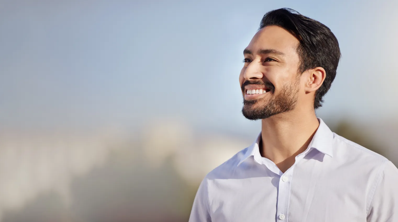 happy asian man