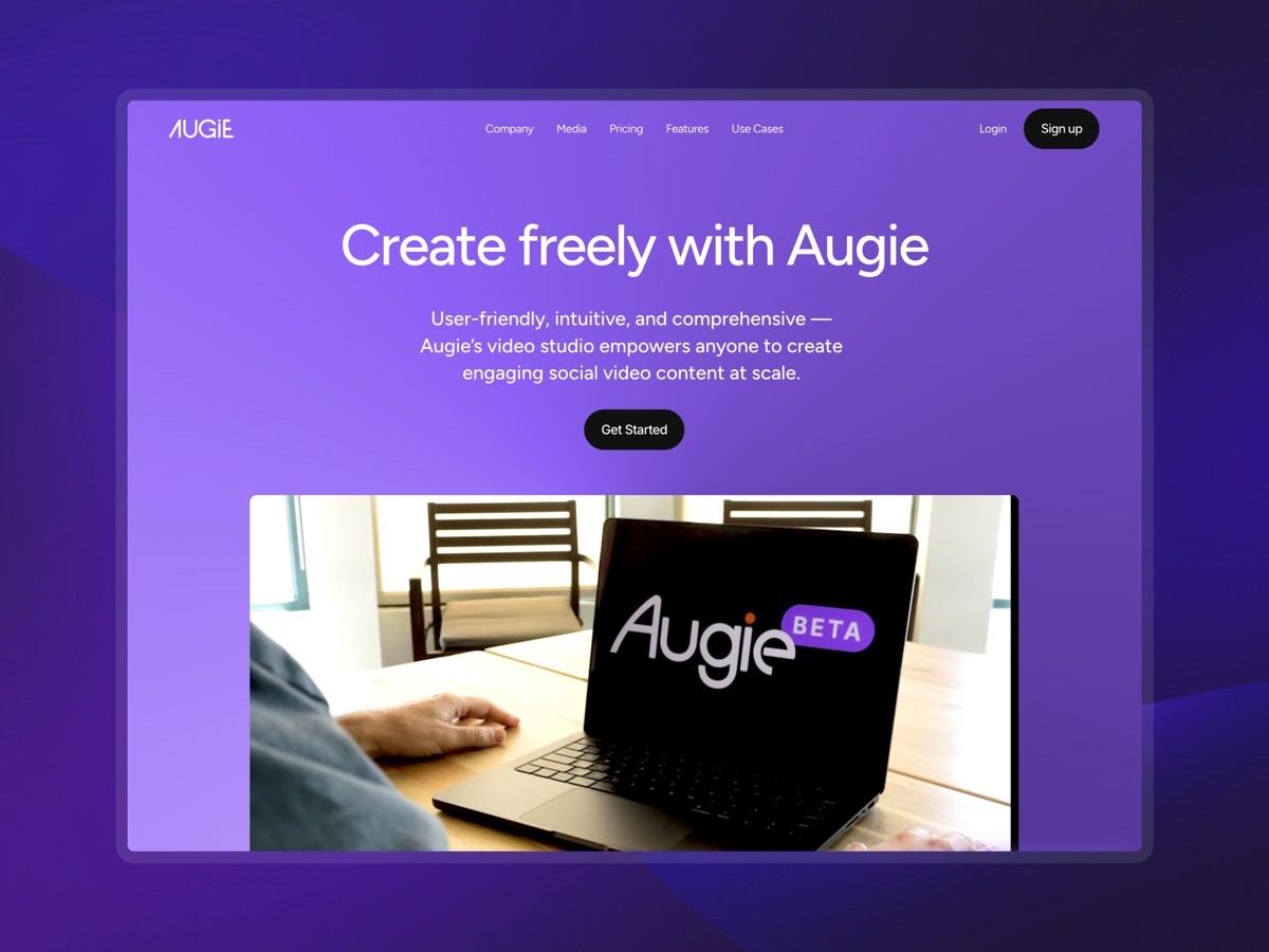 Augie Studio website by AGR Studio