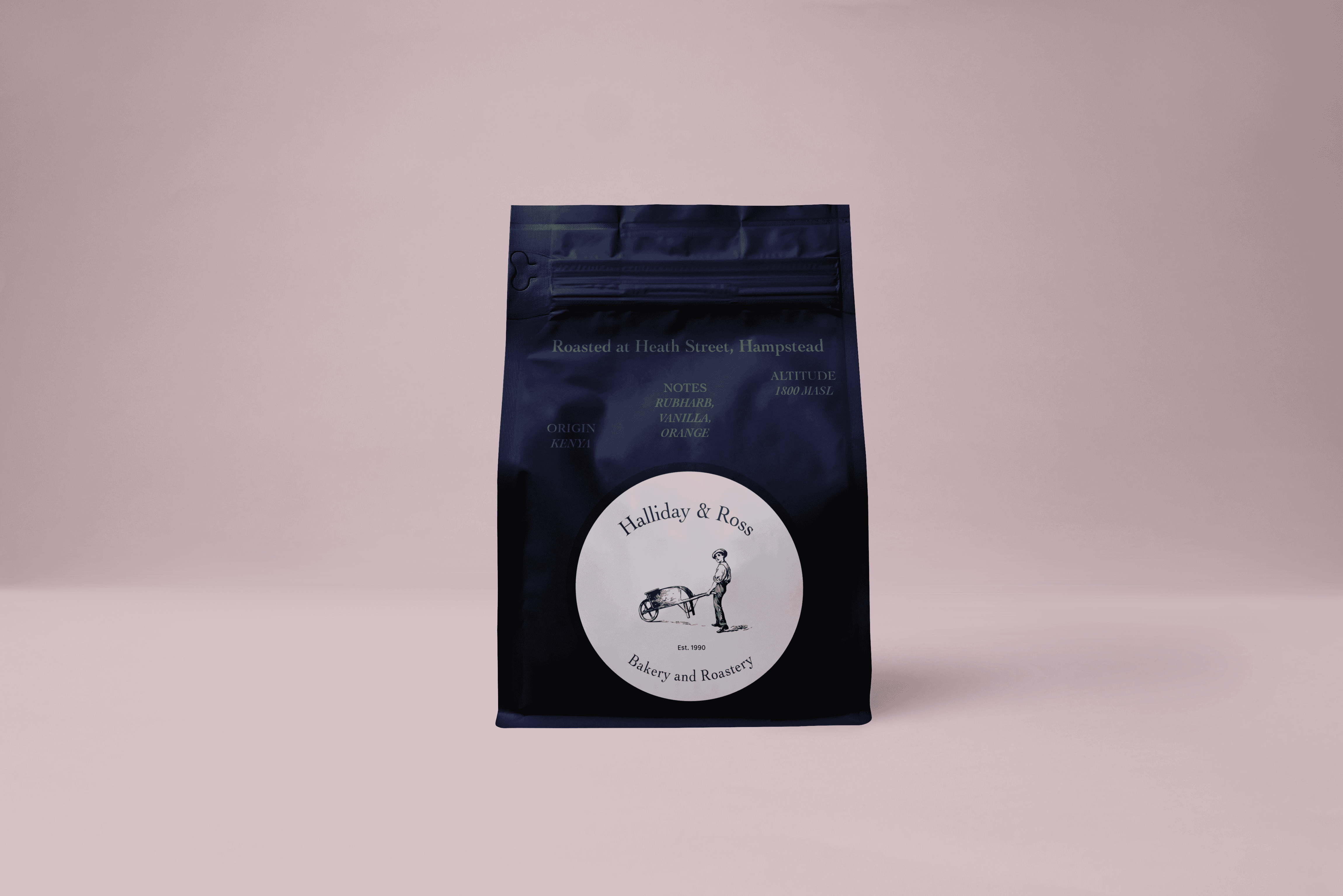 Halliday and Ross Bakery and Roastery Coffee Bag with Logo