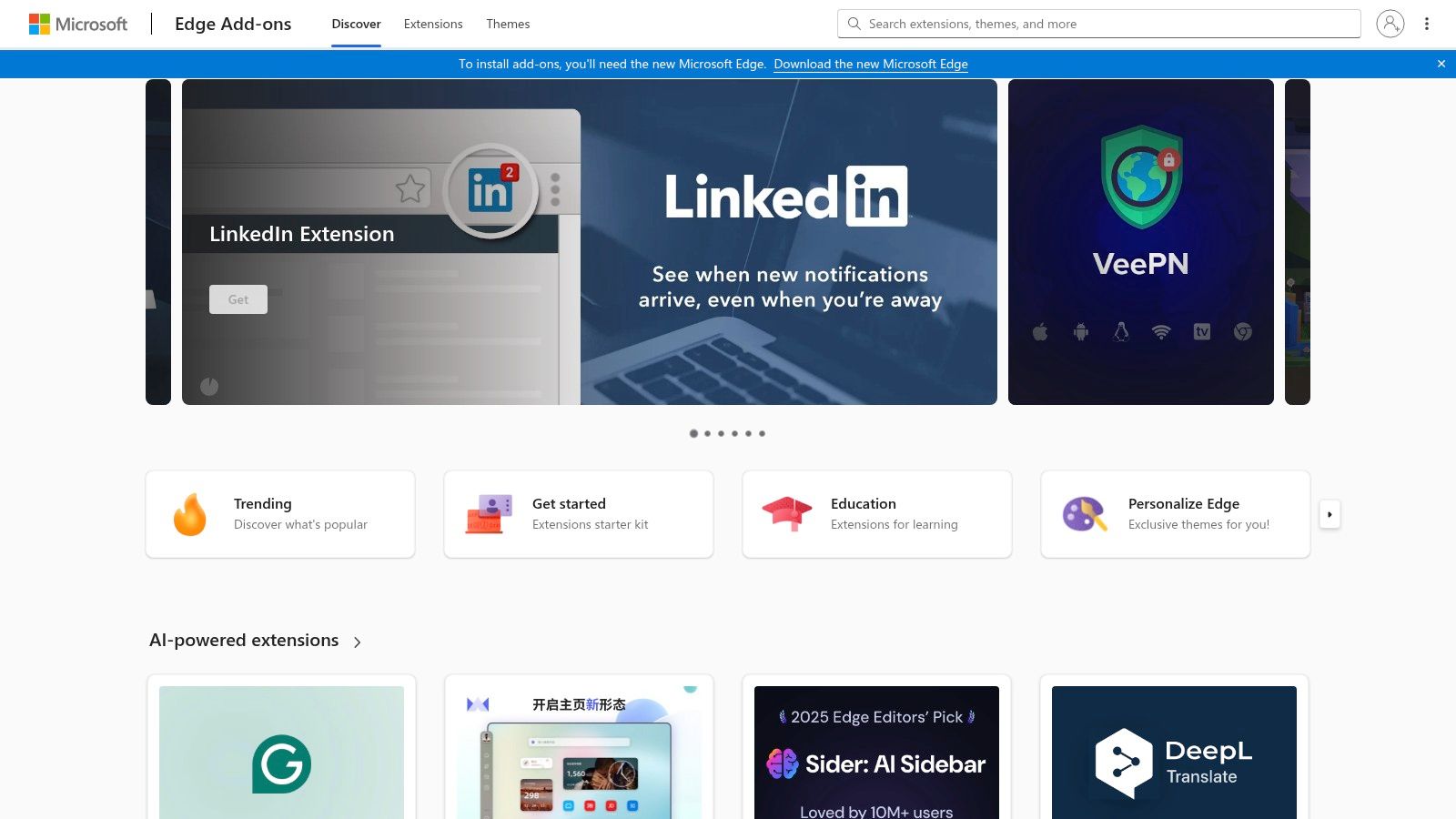 Microsoft Edge Add‑ons