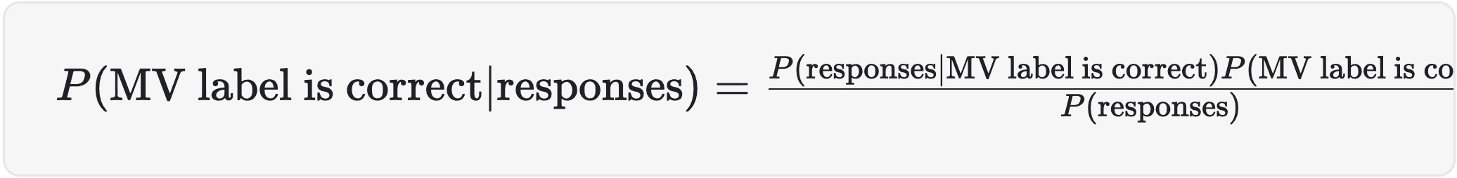 We can conceptually describe the whole formula like this