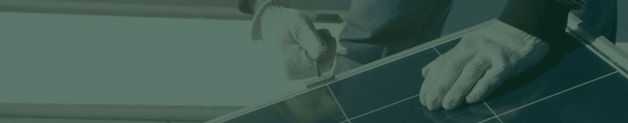 man working on solar