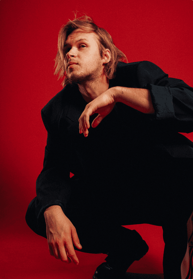 Portrait of portfolio creator – back view