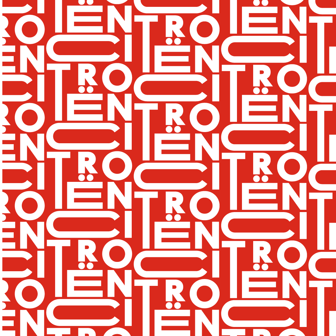 Pattern typographique, rouge blanc noir.