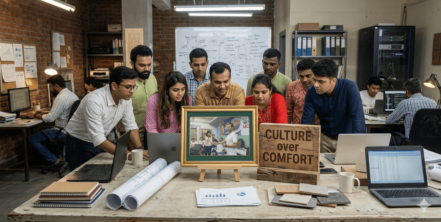 Aerial view of a winding road surrounded by dense green and yellow trees, showcasing nature’s vibrant colors.