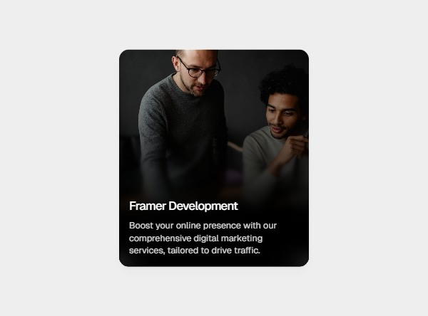 Framer Service Component