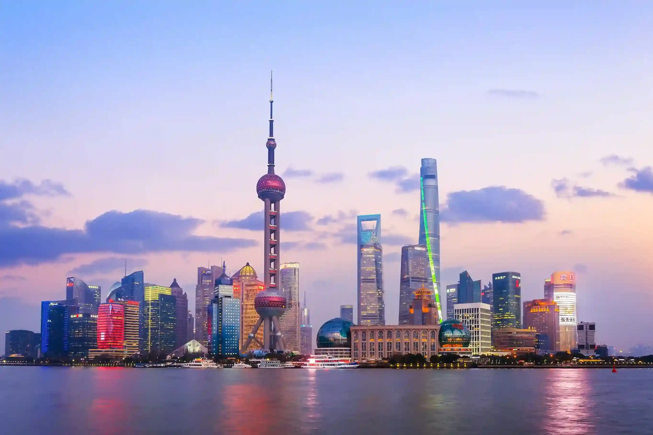 Pudong district in Shanghai