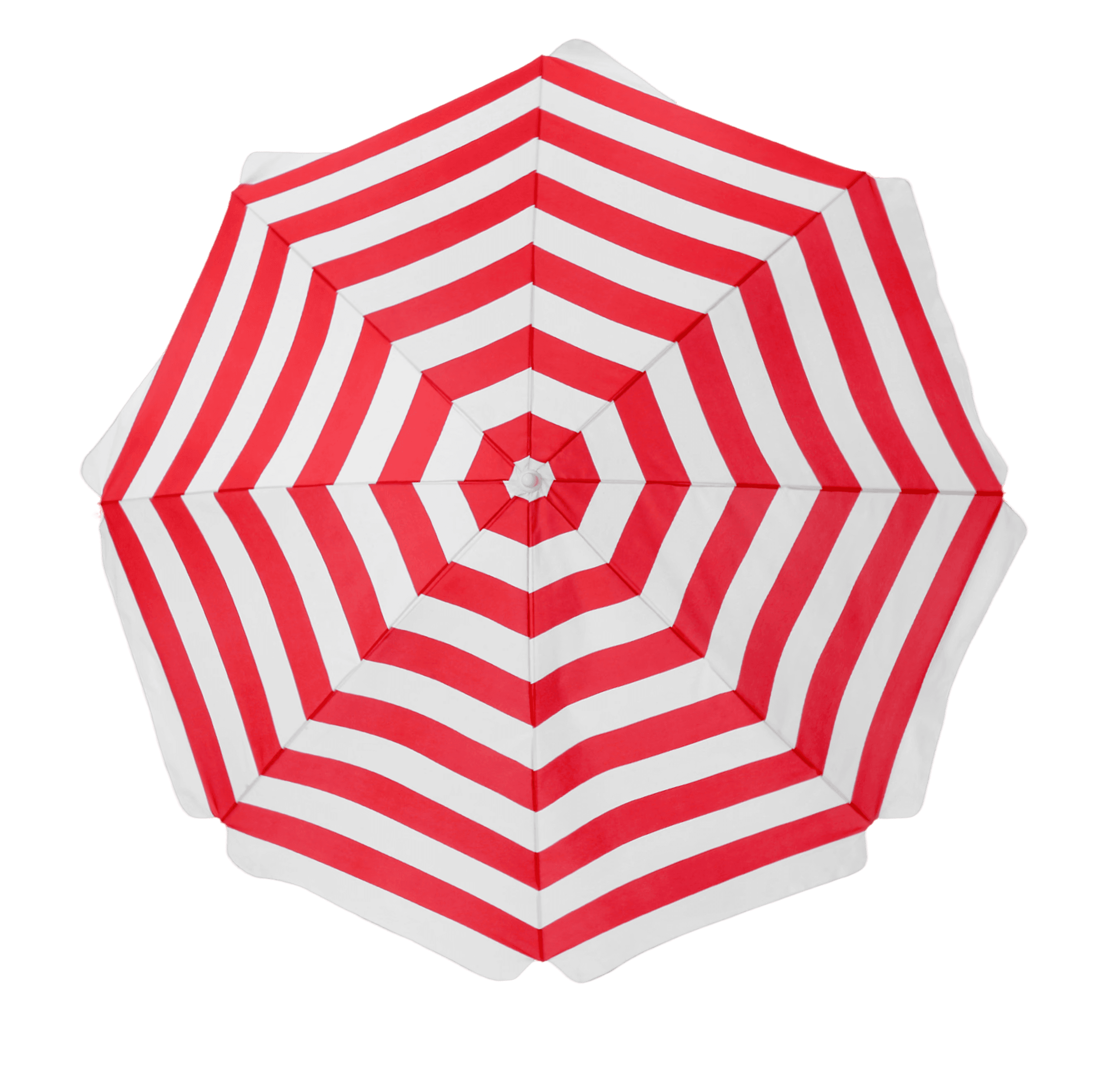 Umbrella with red and white lines