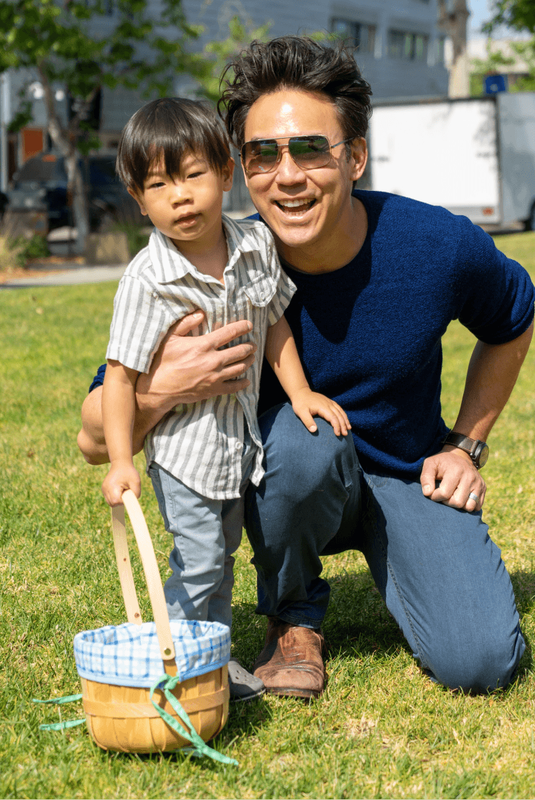 Hombre y niño