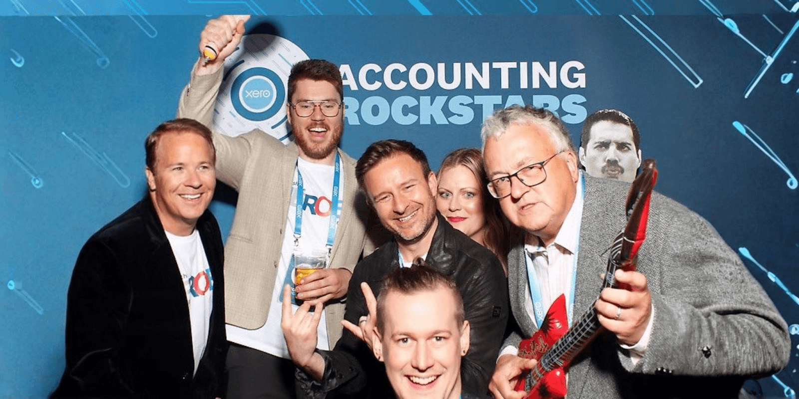Group of professionals at an event, celebrating accounting innovation, representing Clarity HQ’s mission to transform business advisory.