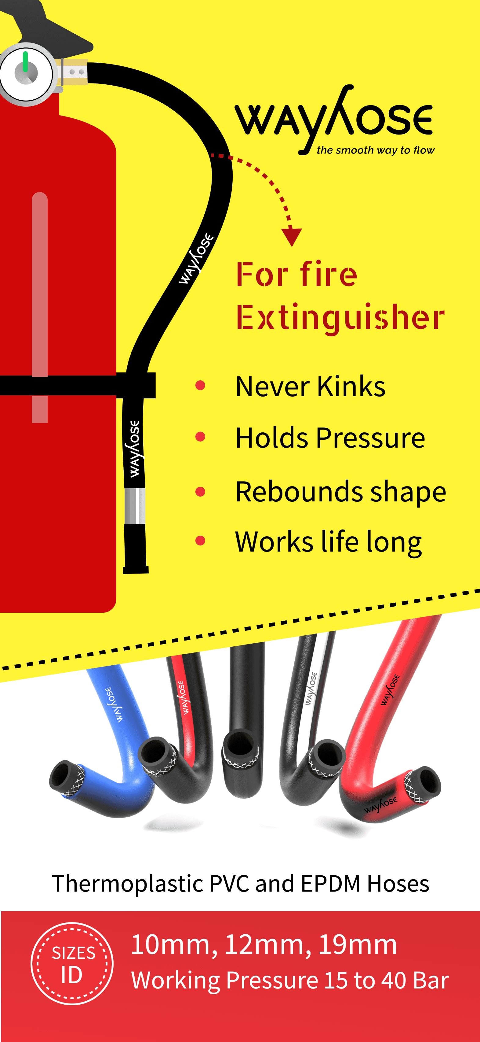 Image for Fire Extinguisher hose- Wayhose - Wayhose.com