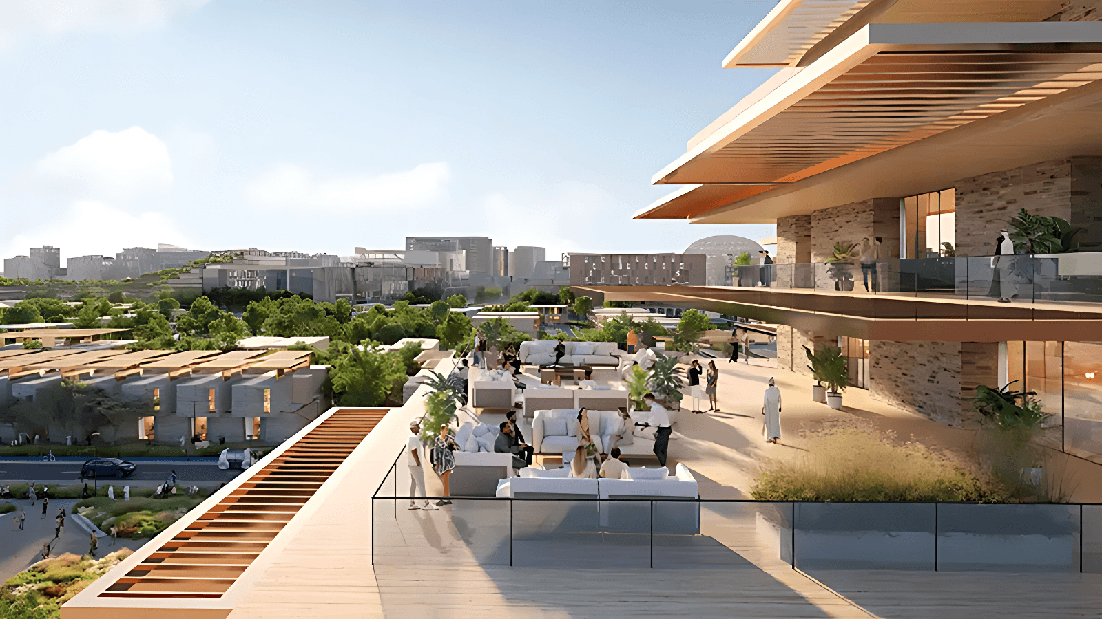 Dana Expo City emerges in the desert, illustrating a blend of futuristic design and innovative urban development.