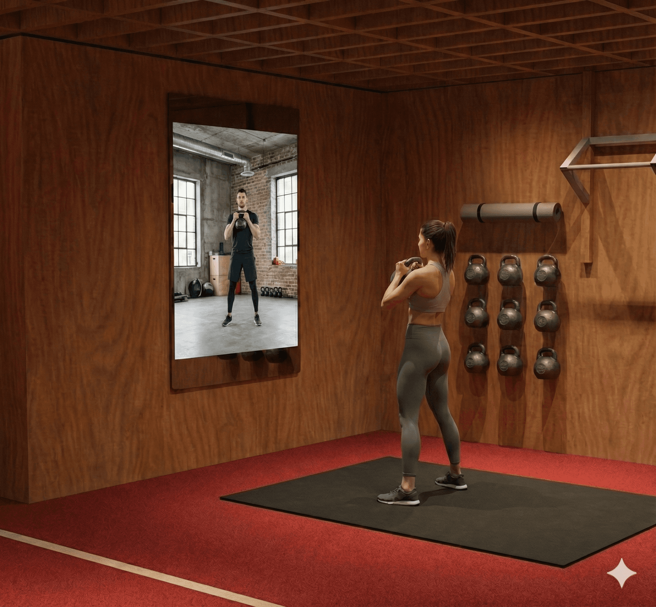 Coach explaining stuff to an athlete