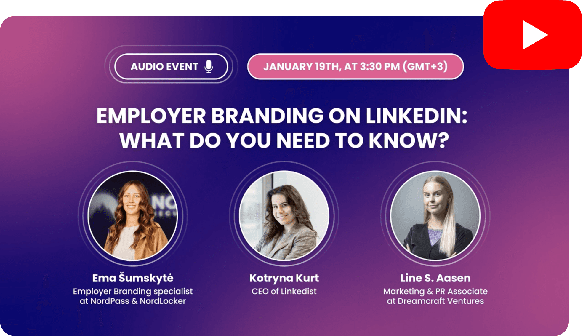 Youtube recording: Employee branding on Linkedin