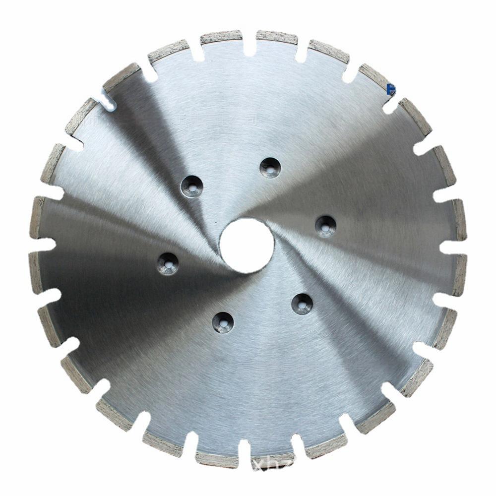 Horizontal Diamond Saw Blade with evenly spaced segmented teeth, ready for installation.