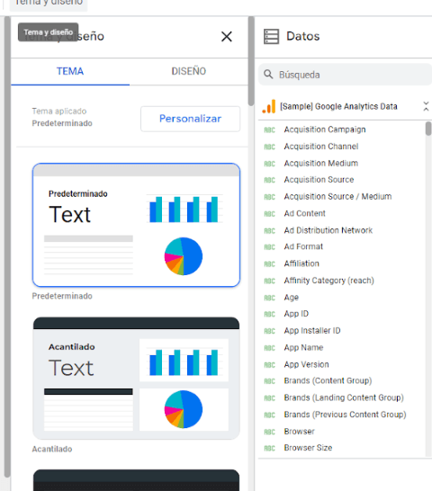 Dashboard Google Data Studio