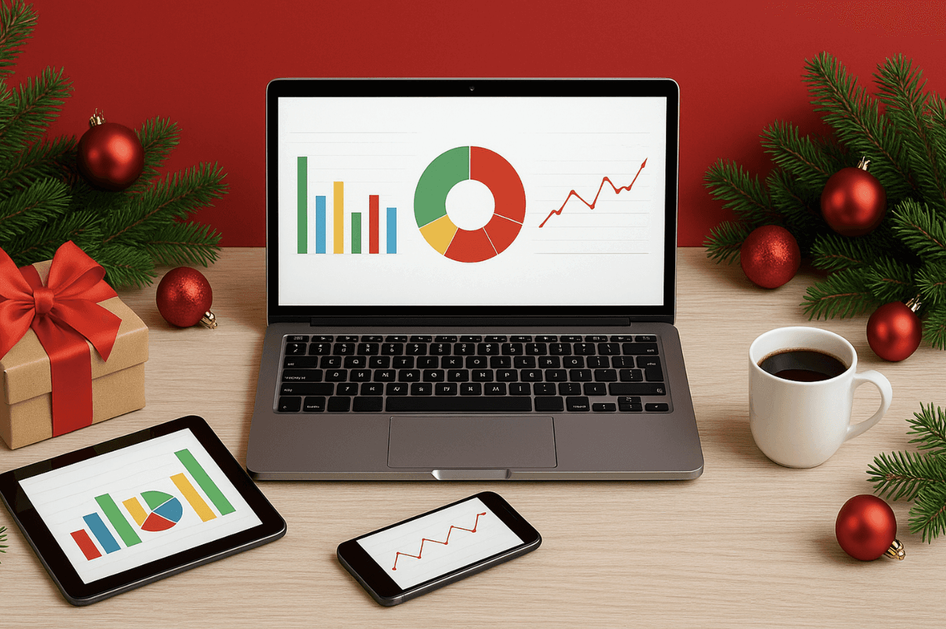 Amazon seller reviewing PPC campaign performance dashboard while considering agency strategy decisions in Q1.