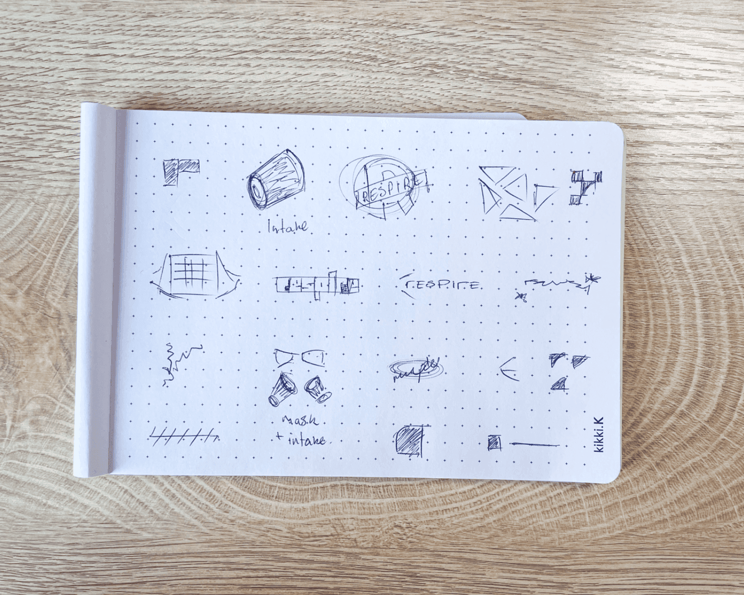 Respire logo sketches