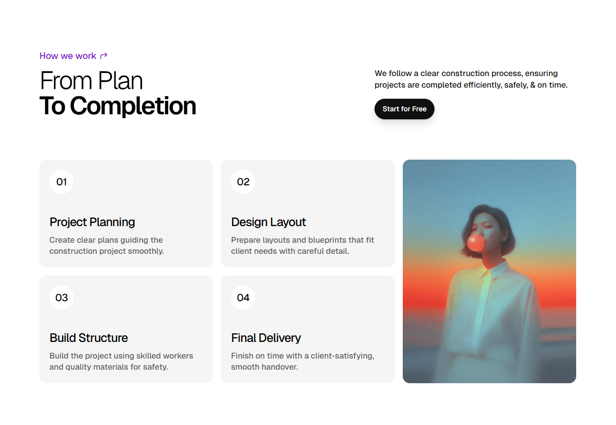 Framer How it Works Section Component