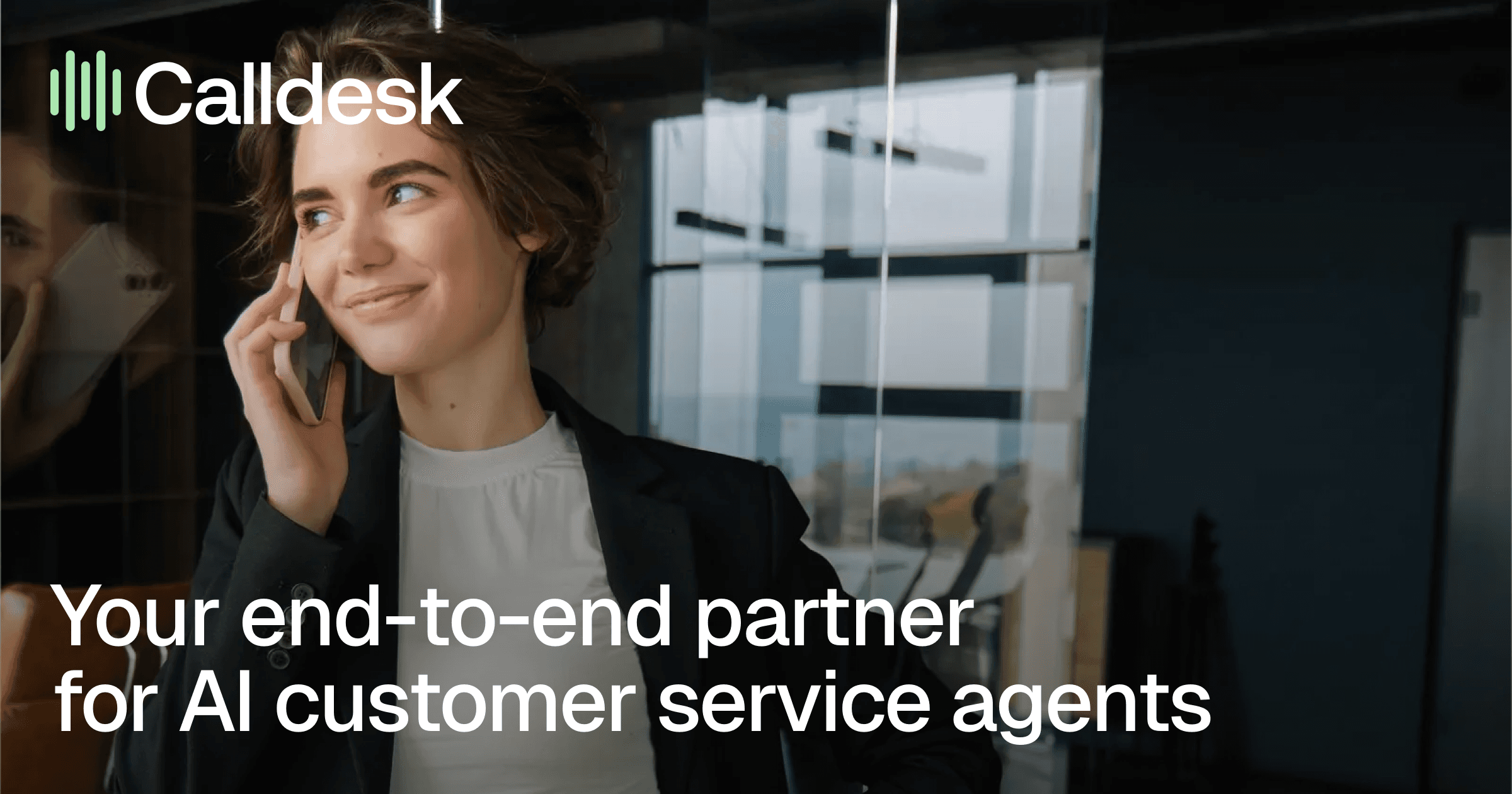 Calldesk - Your end-to-end partner for AI customer service agents logo