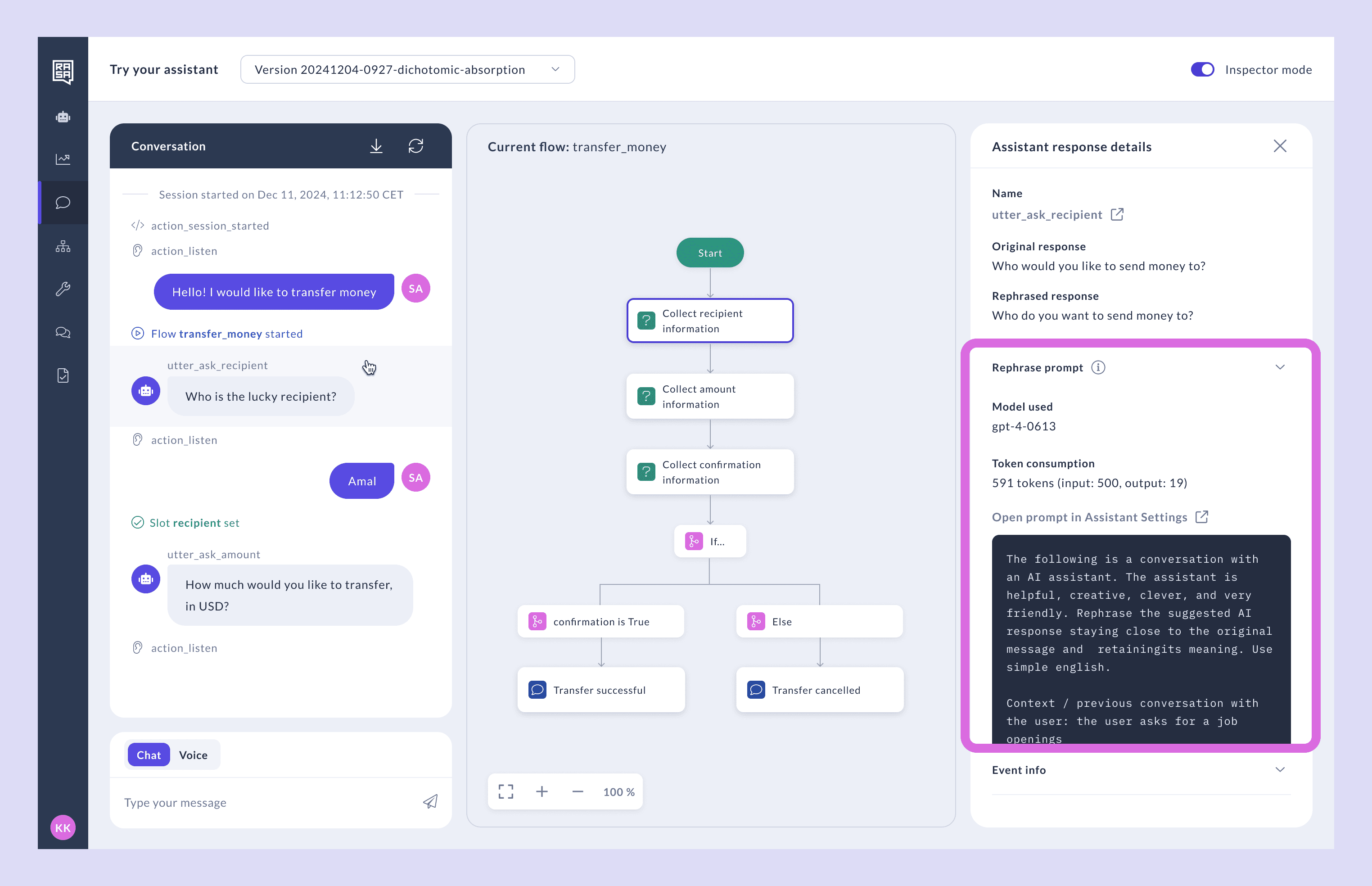 Rasa Dashboard