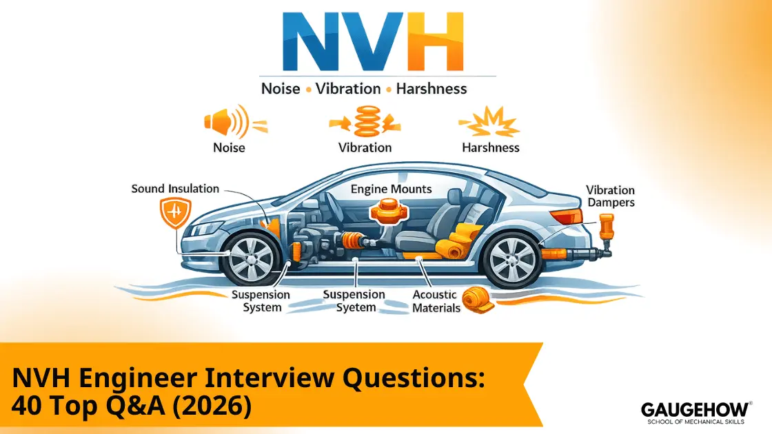 NVH engineer interview questions with car NVH diagram
