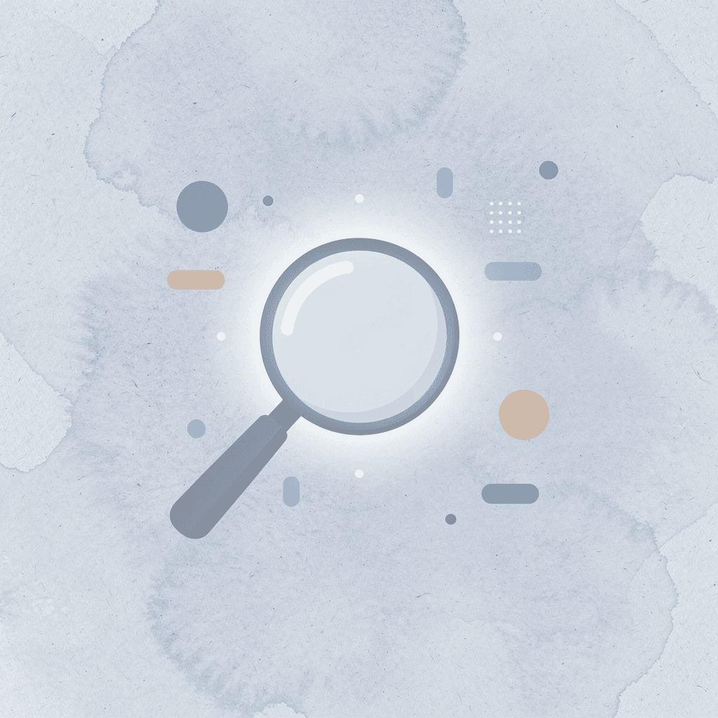 Magnifying glass icon representing focus on trading weaknesses