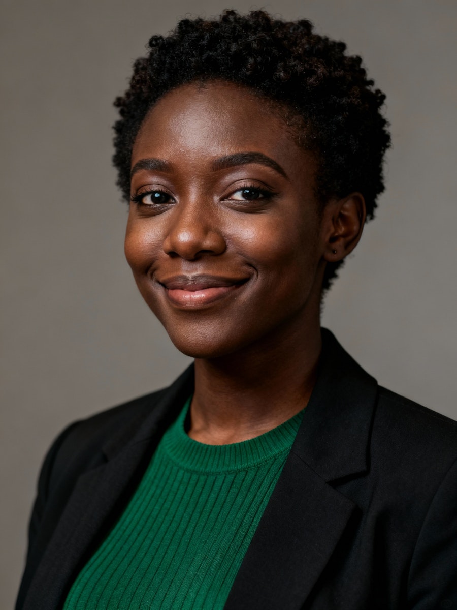 woman in white crew neck shirt smiling