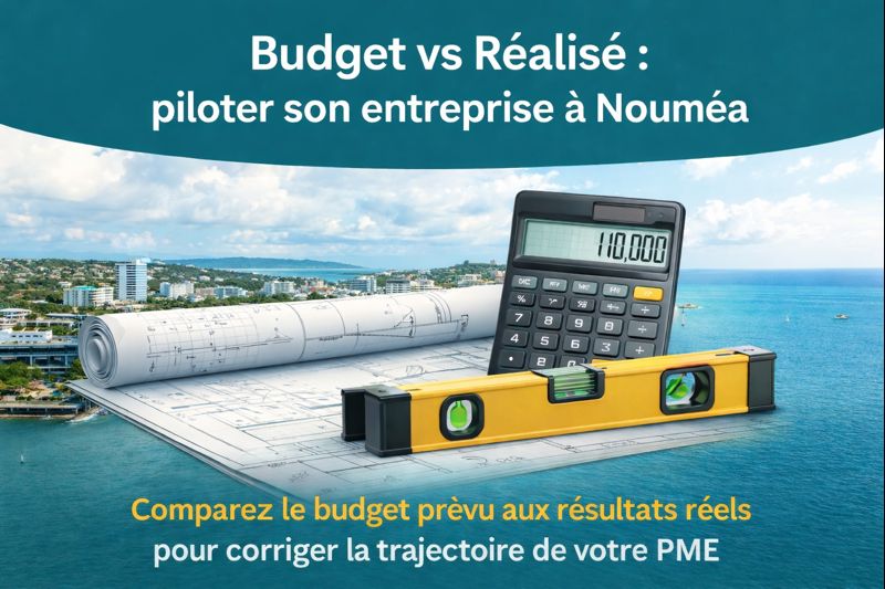 Analyse budget vs réalisé pour piloter une entreprise à Nouméa, avec outils de suivi financier et comparaison entre budget prévisionnel et résultats réels.