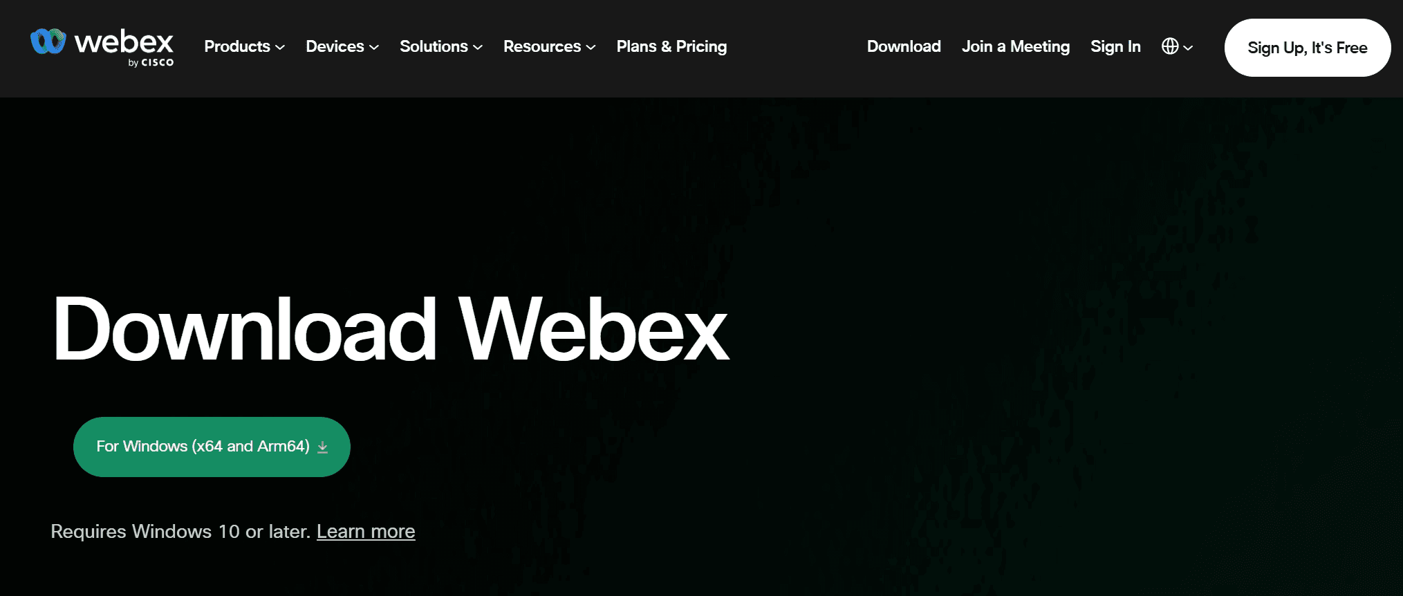 Webex 공식 다운로드 센터