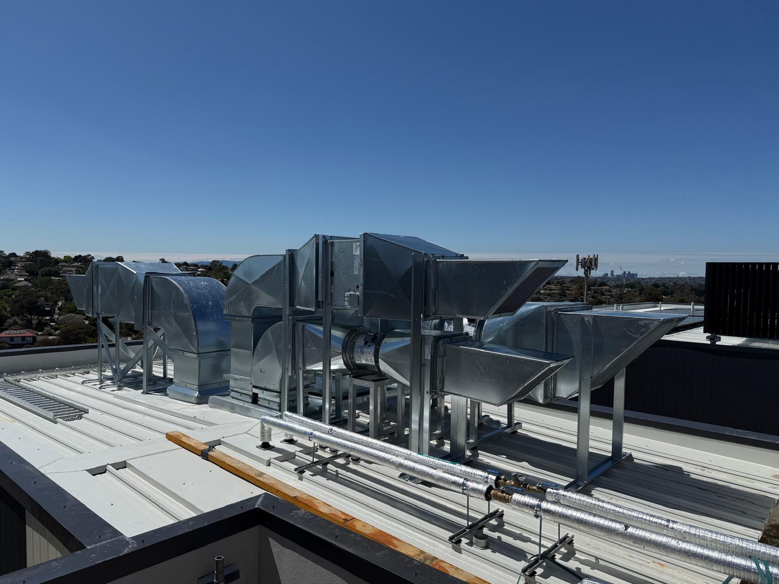 Carpark Exhaust Roof Ductwork & Fans