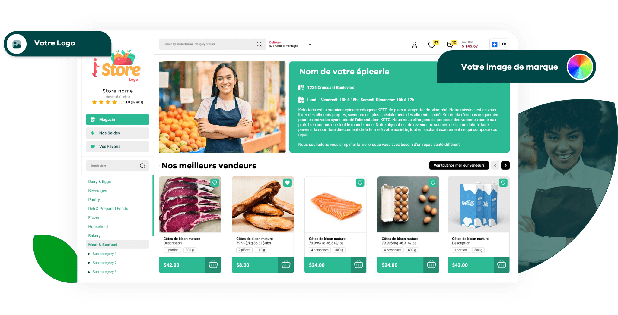 Site transactionnel Commerce en ligne